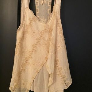 Free People Cream Tank Top